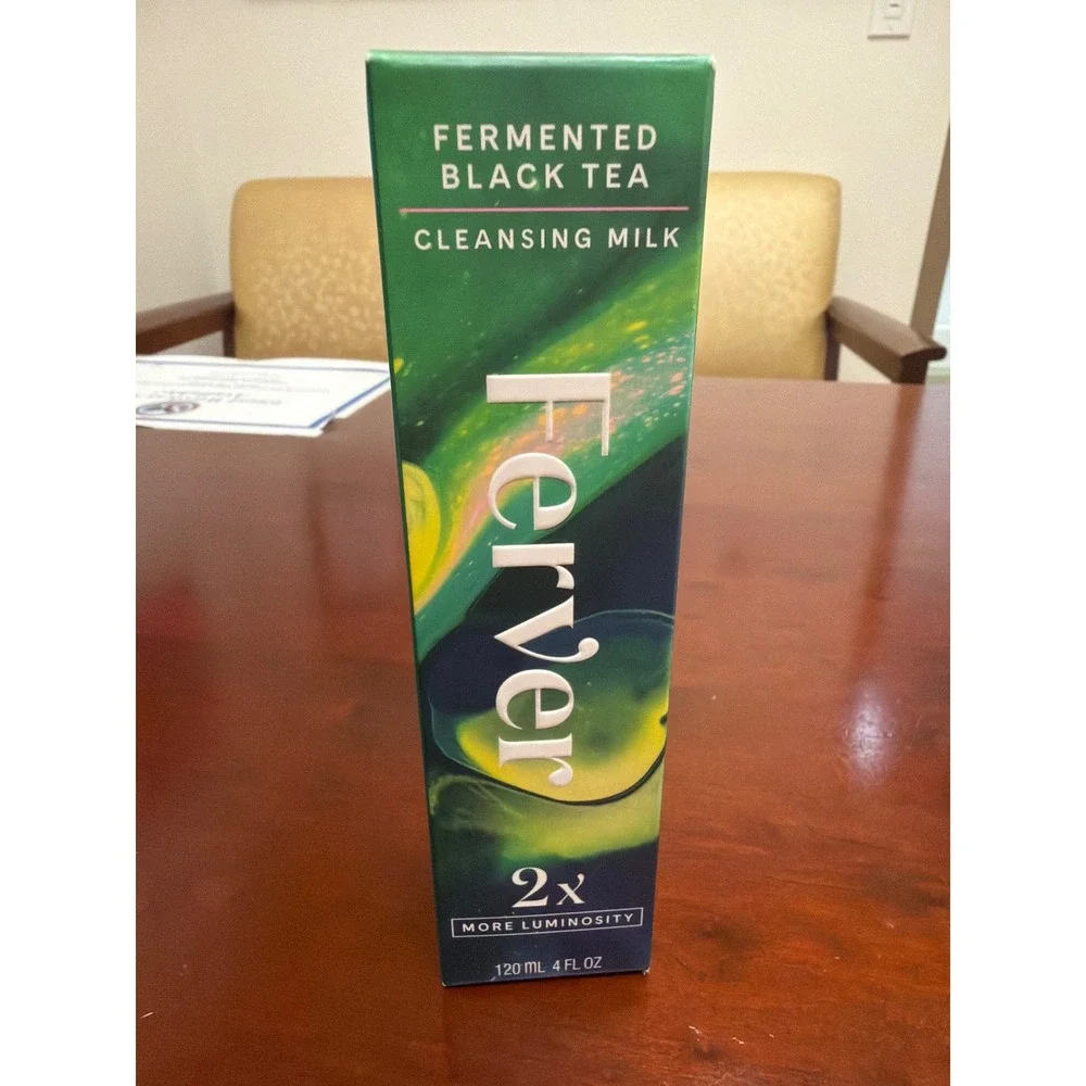 Ferver Fermented Black Tea Cleansing Milk 4 fl oz Fragrance Free Vegan Cleanser